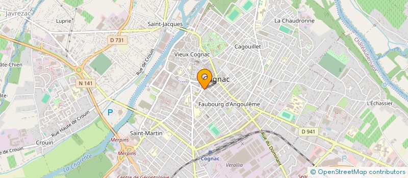 localisation de l'entreprise APEX à COGNAC