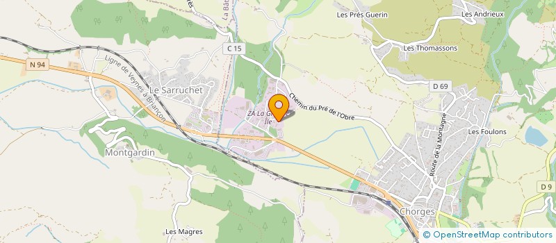 localisation de l'entreprise APEX à CHORGES