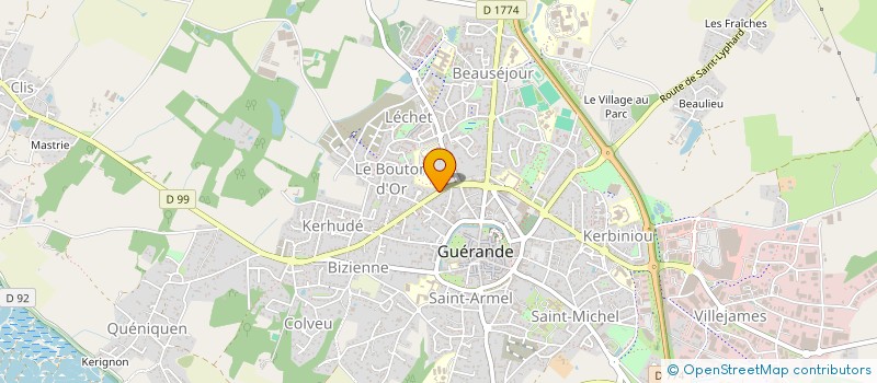 localisation de l'entreprise APEX  GUERANDE