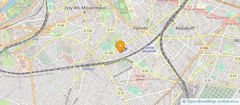 localisation de l'entreprise APEX 92 à VANVES