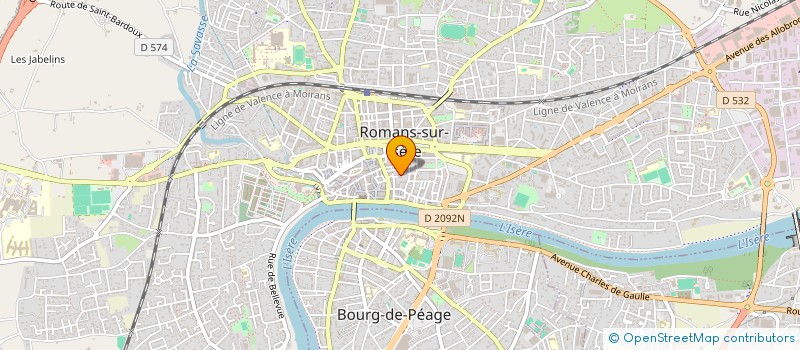 localisation de l'entreprise APEX  ROMANS-SUR-ISERE