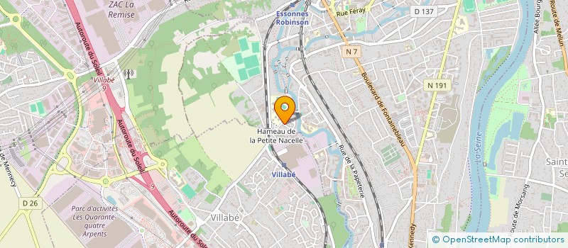 localisation de l'entreprise APEX CONSULTING à CORBEIL-ESSONNES