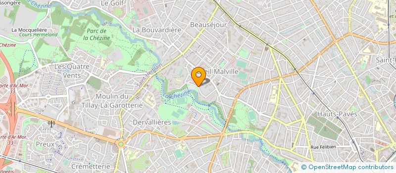 localisation de l'entreprise APEX DERVAL  NANTES