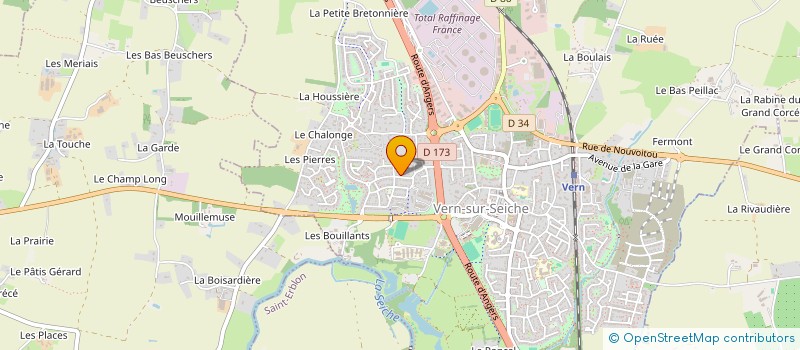 localisation de l'entreprise APEX DEVELOPPEMENT  VERN-SUR-SEICHE