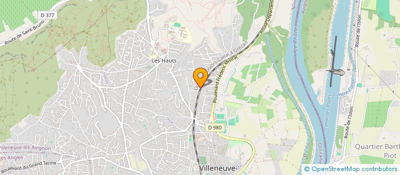 localisation de l'entreprise APEX ENVIRONNEMENT à VILLENEUVE-LES-AVIGNON