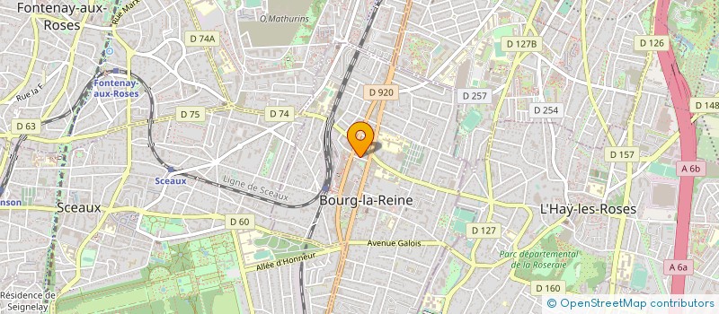 localisation de l'entreprise APEX PAYSAGE à BOURG-LA-REINE