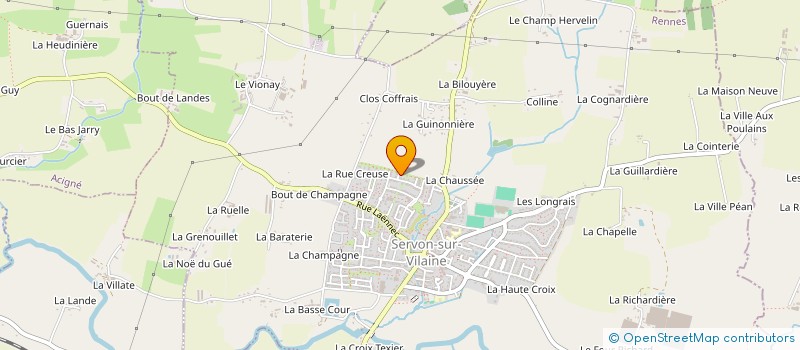 localisation de l'entreprise APEX4.8  SERVON-SUR-VILAINE