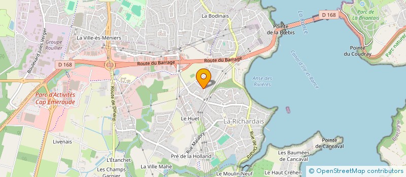 localisation de l'entreprise APEXFLO  LA RICHARDAIS