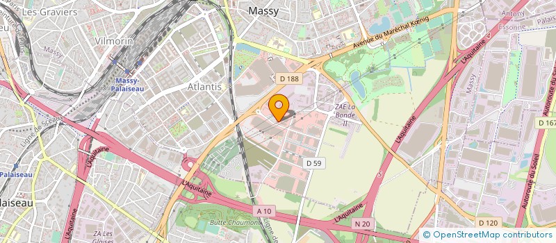 localisation de l'entreprise APEXIS COMMUNICATION à MASSY