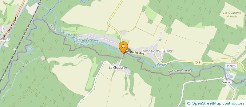 localisation de l'entreprise APEXIUM COUVERTURE  MONTIGNY-L'ALLIER