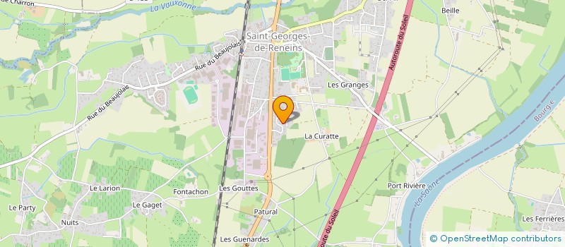 localisation de l'entreprise APF  SAINT-GEORGES-DE-RENEINS