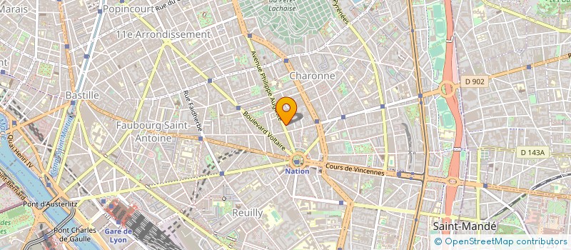 localisation de l'entreprise APF  PARIS