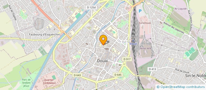 localisation de l'entreprise APF  DOUAI