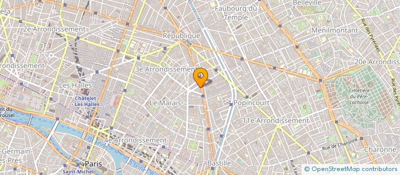 localisation de l'entreprise APF  PARIS