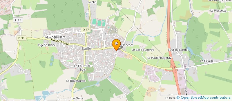 localisation de l'entreprise APF  LAILLE