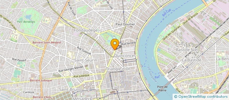 localisation de l'entreprise APF CONSEILS à BORDEAUX
