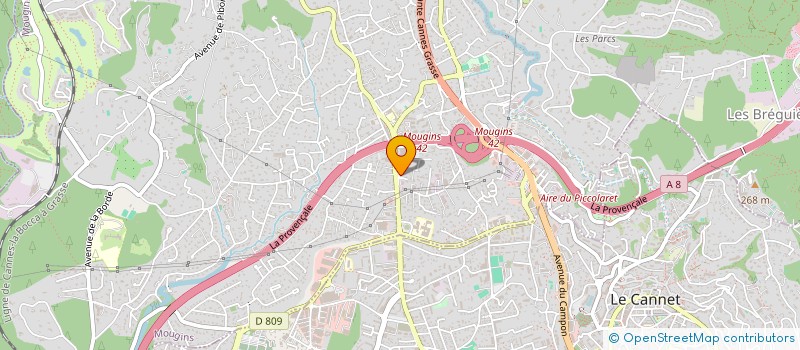 localisation de l'entreprise APF COURTAGE  MOUGINS