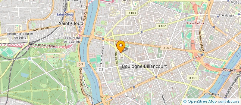 localisation de l'entreprise APF'HABITAT à BOULOGNE-BILLANCOURT