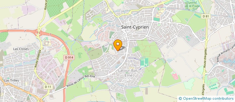 localisation de l'entreprise APF LOCATION  LATOUR-BAS-ELNE