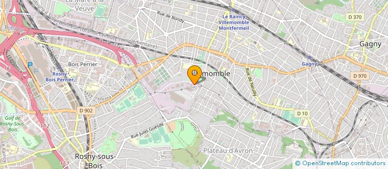 localisation de l'entreprise APF OUEST  VILLEMOMBLE