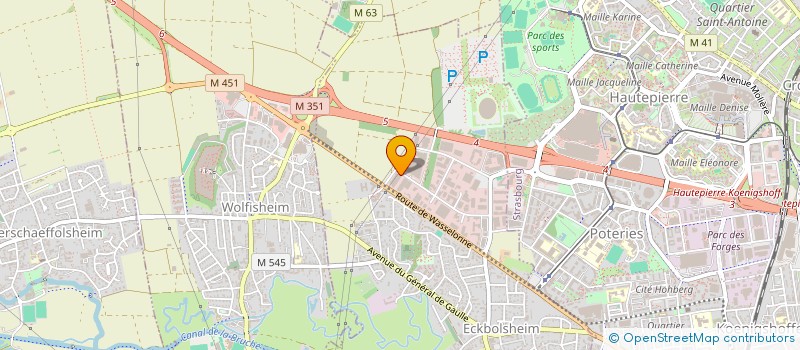 localisation de l'entreprise APG  ECKBOLSHEIM