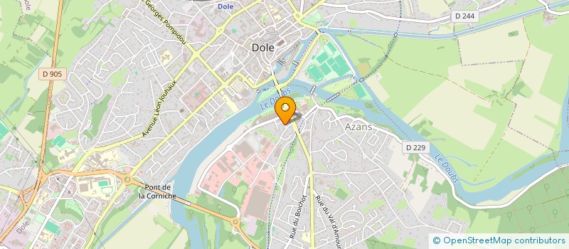 localisation de l'entreprise APG à DOLE