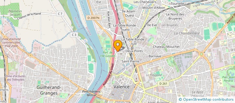 localisation de l'entreprise APG  BOURG-LES-VALENCE