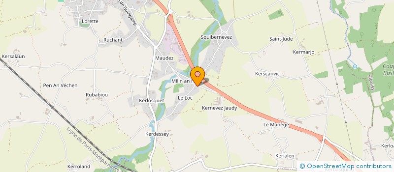 localisation de l'entreprise APG  PEDERNEC