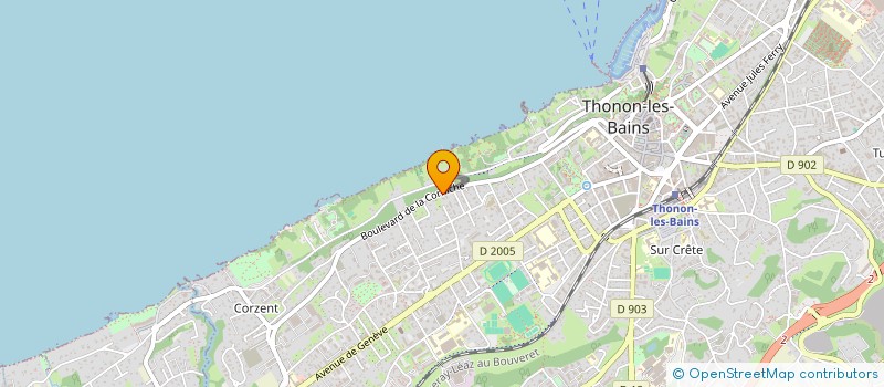 localisation de l'entreprise APG CONCEPT à THONON-LES-BAINS