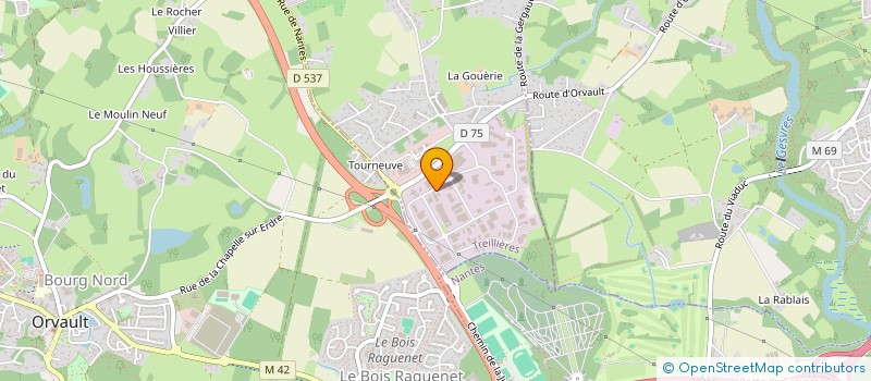 localisation de l'entreprise APG CONSULTANTS  TREILLIERES