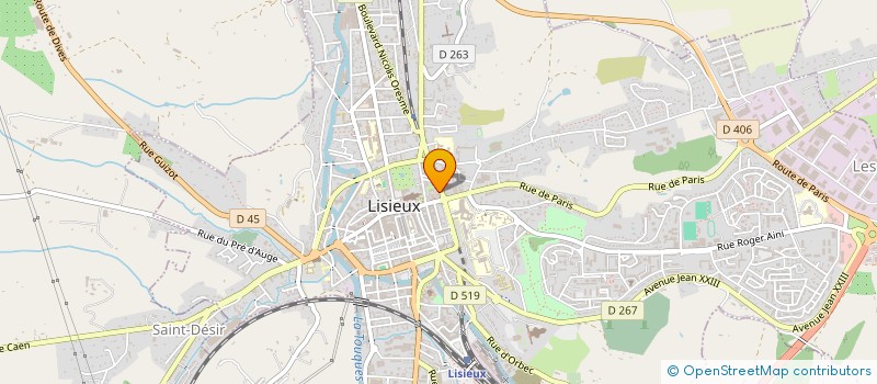 localisation de l'entreprise APG INVEST à LISIEUX