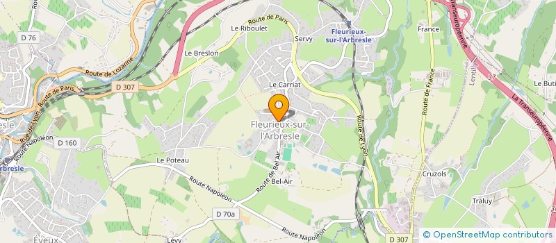 localisation de l'entreprise APG MULTISERVICES  SARL  FLEURIEUX-SUR-L'ARBRESLE