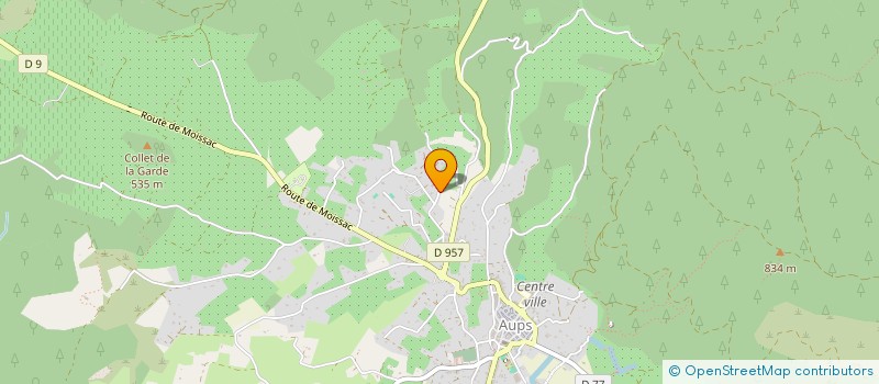 localisation de l'entreprise APG TERRASSEMENTS TRAVAUX PUBLICS  AUPS