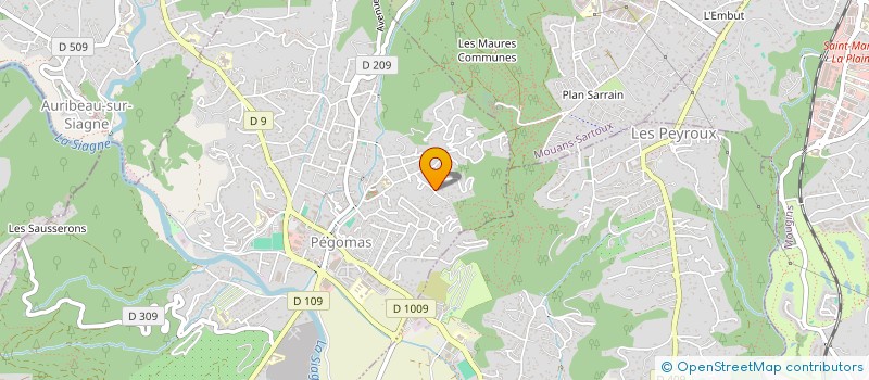 localisation de l'entreprise APGV INVEST  PEGOMAS