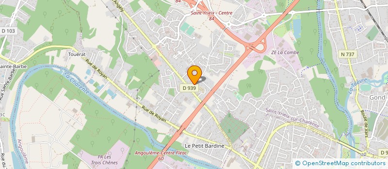 localisation de l'entreprise APHEA DISTRIBUTION à SAINT-YRIEIX-SUR-CHARENTE