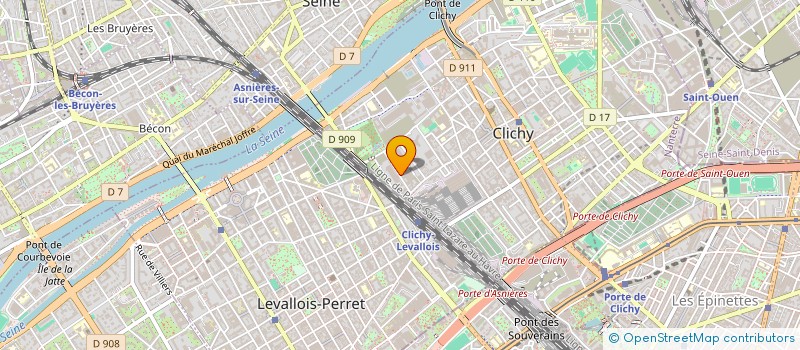 localisation de l'entreprise APHELIE à CLICHY