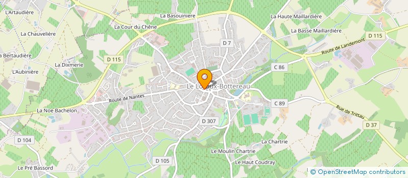 localisation de l'entreprise APHELIES  LE LOROUX-BOTTEREAU