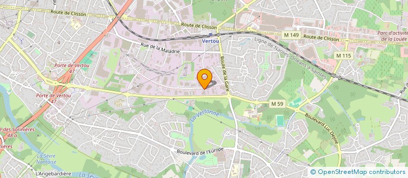 localisation de l'entreprise APHELIOS  VERTOU