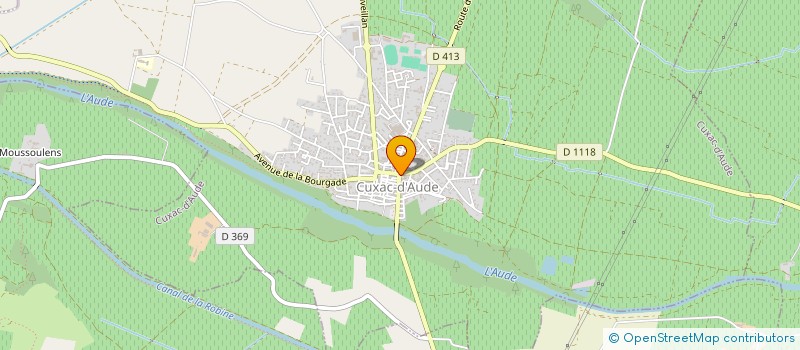 localisation de l'entreprise APHISA à CUXAC-D'AUDE