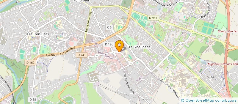 localisation de l'entreprise APHP ASSOC PRATIC HOSPITAL PRIVES  POITIERS