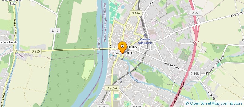 localisation de l'entreprise APHRODITE à COSNE-COURS-SUR-LOIRE
