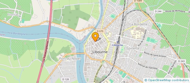 localisation de l'entreprise APHYS à LIBOURNE