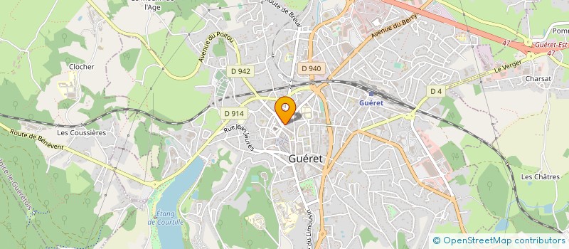 localisation de l'entreprise API  GUERET