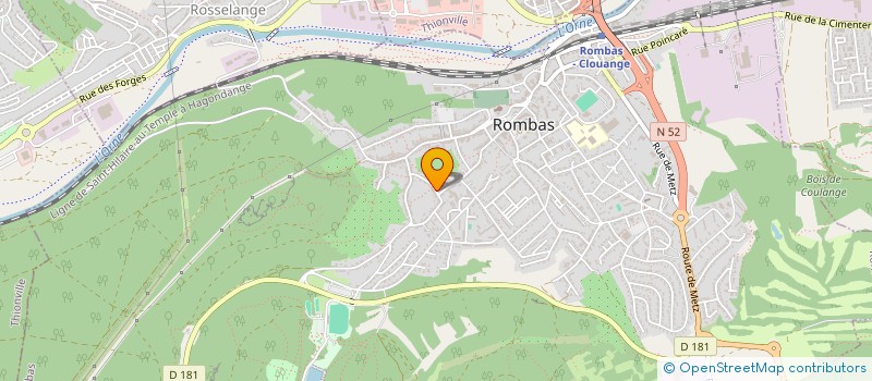 localisation de l'entreprise API  ROMBAS