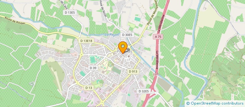 localisation de l'entreprise API à PEZENAS