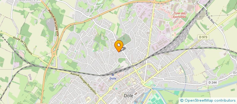 localisation de l'entreprise API à DOLE