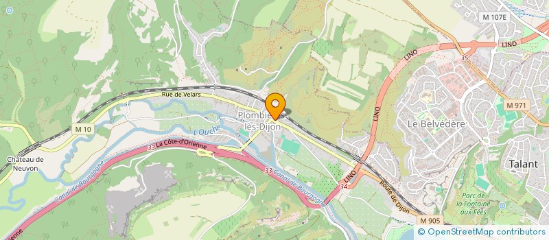 localisation de l'entreprise API BROS  PLOMBIERES-LES-DIJON