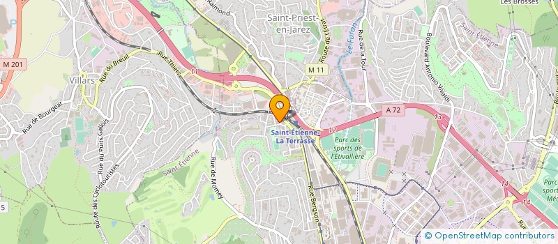 localisation de l'entreprise API CENTRE EST à SAINT-ETIENNE