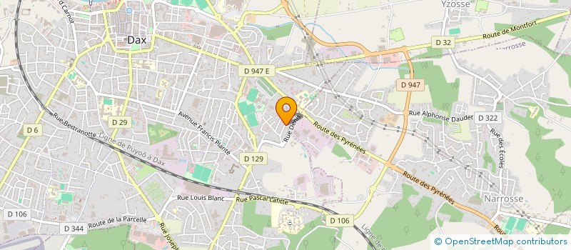 localisation de l'entreprise API DOMI LES JARDINS DU SOLEIL à DAX