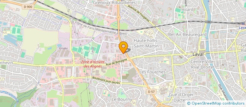 localisation de l'entreprise API EMPLOI à LAVAL